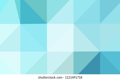 Light Blue, Green vector blurry triangle template. A sample with polygonal shapes. That new template can be used for your brand book.