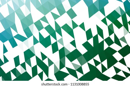 Light Blue, Green vector blurry triangle pattern. Creative geometric illustration in Origami style with gradient. The best triangular design for your business.
