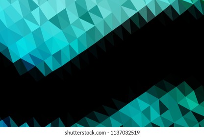 Light Blue, Green vector blurry hexagon pattern. Colorful abstract illustration with gradient. The completely new template can be used for your brand book.