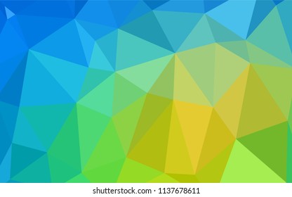 Light Blue, Green vector blurry triangle texture. A sample with polygonal shapes. Textured pattern can be used for background.
