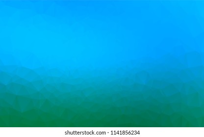 Light Blue, Green vector blurry hexagon template. Colorful illustration in abstract style with gradient. The elegant pattern can be used as part of a brand book.