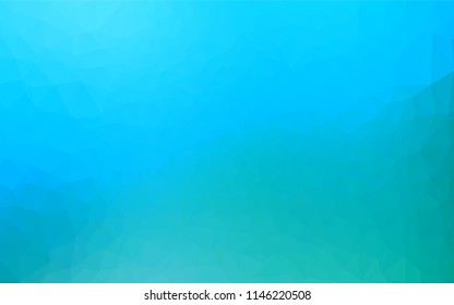 Light Blue, Green vector blurry hexagon pattern. Shining colored illustration in a Brand new style. The completely new template can be used for your brand book.