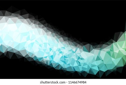 Light Blue, Green vector blurry hexagon texture. Modern geometrical abstract illustration with gradient. The template can be used as a background for cell phones.