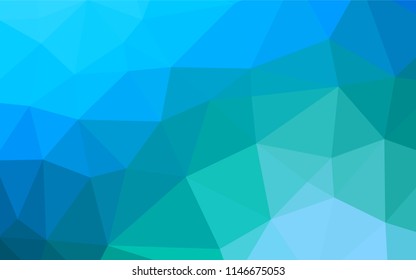 Light Blue, Green vector blurry hexagon template. Brand new colored illustration in blurry style with gradient. Brand new style for your business design.