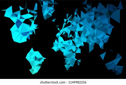 Light Blue, Green vector blurry hexagon pattern. Glitter abstract illustration with an elegant design. Brand new style for your business design.