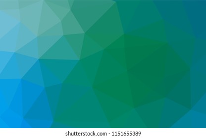 Light Blue, Green vector blurry hexagon texture. A sample with polygonal shapes. The completely new template can be used for your brand book.