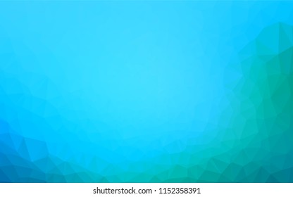 Light Blue, Green vector blurry hexagon pattern. Glitter abstract illustration with an elegant design. A completely new design for your business.