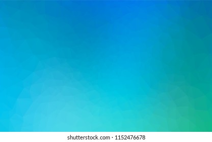 Light Blue, Green vector blurry hexagon template. Modern geometrical abstract illustration with gradient. A completely new design for your business.