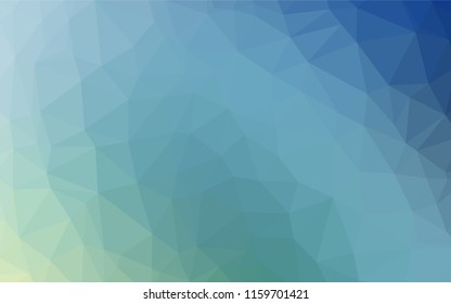 Light Blue, Green vector blurry hexagon pattern. Creative geometric illustration in Origami style with gradient. Brand new design for your business.