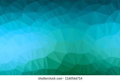 Light Blue, Green vector blurry hexagon template. An elegant bright illustration with gradient. A completely new template for your business design.