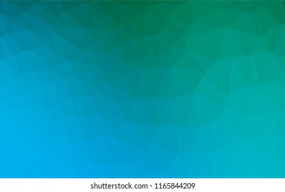 Light Blue, Green vector blurry hexagon template. Colorful illustration in abstract style with gradient. The completely new template can be used for your brand book.