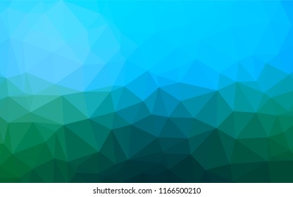 Light Blue, Green vector blurry hexagon texture. Brand new colored illustration in blurry style with gradient. A new texture for your design.