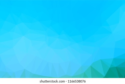 Light Blue, Green vector blurry hexagon template. Colorful abstract illustration with gradient. The textured pattern can be used for background.