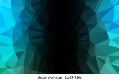 Light Blue, Green vector blurry hexagon texture. A sample with polygonal shapes. Brand new style for your business design.