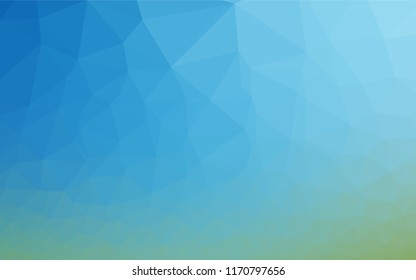 Light Blue, Green vector blurry hexagon texture. An elegant bright illustration with gradient. Brand new design for your business.