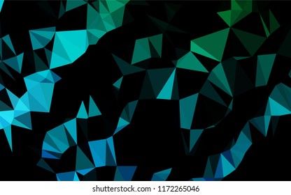 Light Blue, Green vector blurry hexagon pattern. Glitter abstract illustration with an elegant design. A completely new design for your business.