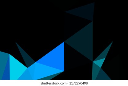 Light Blue, Green vector blurry hexagon pattern. Geometric illustration in Origami style with gradient.  Brand new design for your business.