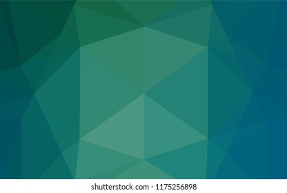 Light Blue, Green vector blurry hexagon pattern. Modern geometrical abstract illustration with gradient. The polygonal design can be used for your web site.