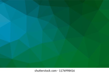 Light Blue, Green vector blurry hexagon template. Shining colored illustration in a Brand new style. The textured pattern can be used for background.