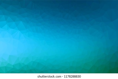 Light Blue, Green vector blurry hexagon template. A sample with polygonal shapes. A completely new design for your business.