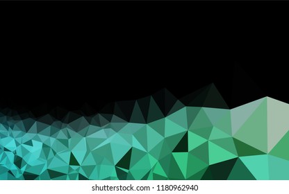 Light Blue, Green vector blurry hexagon pattern. A vague abstract illustration with gradient. The best triangular design for your business.