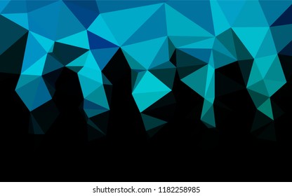 Light Blue, Green vector blurry hexagon texture. Glitter abstract illustration with an elegant design. Brand new style for your business design.