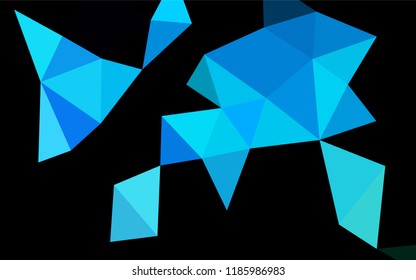 Light Blue, Green vector blurry hexagon template. Creative geometric illustration in Origami style with gradient. The elegant pattern can be used as part of a brand book.