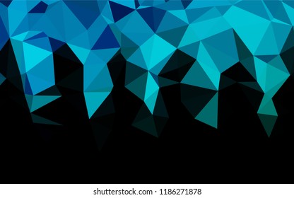 Light Blue, Green vector blurry hexagon pattern. A sample with polygonal shapes. Brand new design for your business.