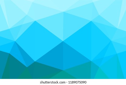 Light Blue, Green vector blurry hexagon pattern. Colorful illustration in abstract style with gradient. The polygonal design can be used for your web site.