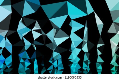 Light Blue, Green vector blurry hexagon texture. Modern geometrical abstract illustration with gradient. The template can be used as a background for cell phones.