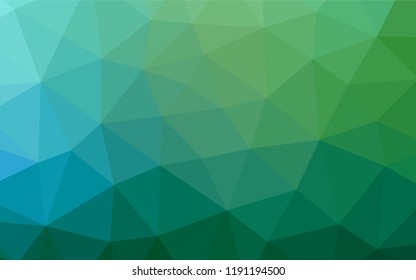 Light Blue, Green vector blurry hexagon texture. A vague abstract illustration with gradient. A completely new template for your business design.