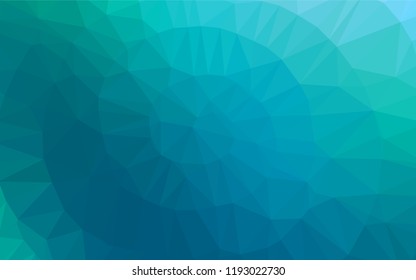Light Blue, Green vector blurry hexagon template. Modern geometrical abstract illustration with gradient. A new texture for your design.
