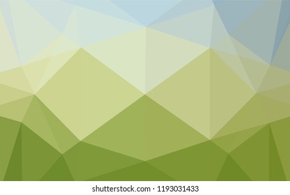 Light Blue, Green vector blurry hexagon template. Brand new colored illustration in blurry style with gradient. Brand new design for your business.