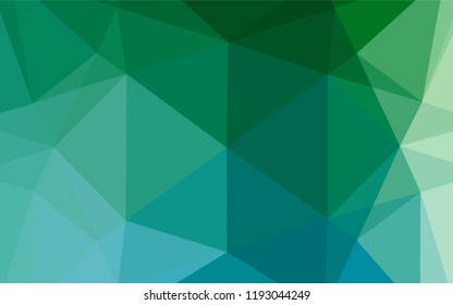 Light Blue, Green vector blurry hexagon pattern. Colorful illustration in abstract style with gradient. The textured pattern can be used for background.