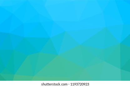 Light Blue, Green vector blurry hexagon texture. A sample with polygonal shapes. The polygonal design can be used for your web site.