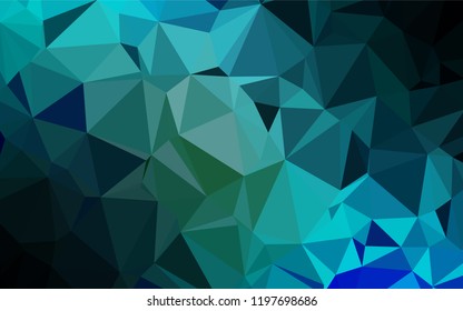 Light Blue, Green vector blurry hexagon texture. A sample with polygonal shapes. A completely new design for your business.