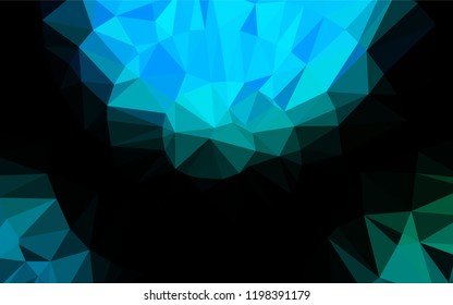 Light Blue, Green vector blurry hexagon pattern. A sample with polygonal shapes. A completely new template for your business design.