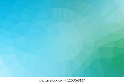 Light Blue, Green vector blurry hexagon template. Colorful abstract illustration with gradient. Brand new style for your business design.