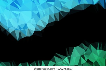 Light Blue, Green vector blurry hexagon template. Glitter abstract illustration with an elegant design. A new texture for your design.