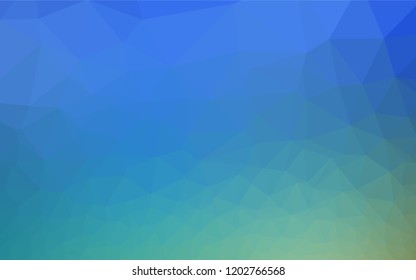 Light Blue, Green vector blurry hexagon template. Modern geometrical abstract illustration with gradient. A new texture for your design.