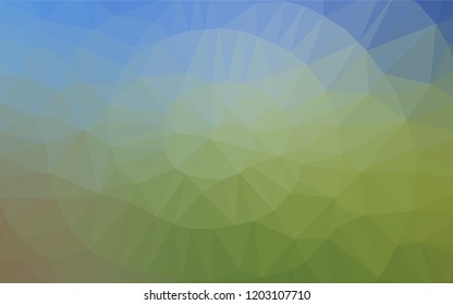 Light Blue, Green vector blurry hexagon texture. Modern geometrical abstract illustration with gradient. The elegant pattern can be used as part of a brand book.