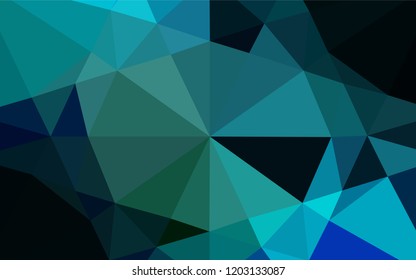 Light Blue, Green vector blurry hexagon template. Glitter abstract illustration with an elegant design. Brand new style for your business design.
