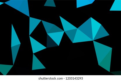 Light Blue, Green vector blurry hexagon texture. A vague abstract illustration with gradient. A completely new template for your business design.