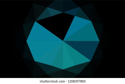 Light Blue, Green vector blurry hexagon texture. Brand new colored illustration in blurry style with gradient. Brand new style for your business design.