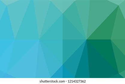 Light Blue, Green vector blurry hexagon pattern. Colorful abstract illustration with gradient. Brand new style for your business design.