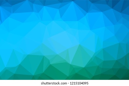 Light Blue, Green vector blurry hexagon texture. Modern geometrical abstract illustration with gradient. Brand new design for your business.