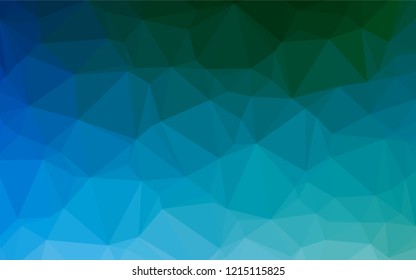 Light Blue, Green vector blurry hexagon template. A completely new color illustration in a vague style. A new texture for your design.