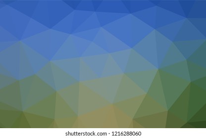 Light Blue, Green vector blurry hexagon pattern. A sample with polygonal shapes. The completely new template can be used for your brand book.
