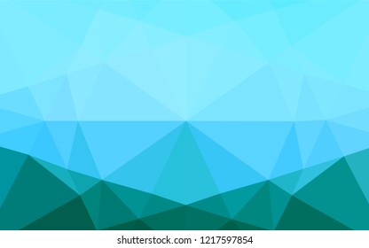 Light Blue, Green vector blurry hexagon pattern. A sample with polygonal shapes. Brand new design for your business.