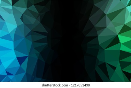 Light Blue, Green vector blurry hexagon pattern. A completely new color illustration in a vague style. The elegant pattern can be used as part of a brand book.